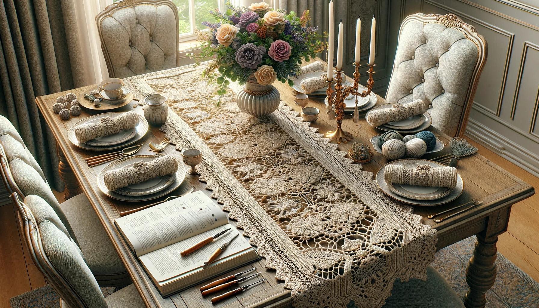 Bring Life to Your Table: Discover How to Crochet Stunning Table Runners - Mochila
