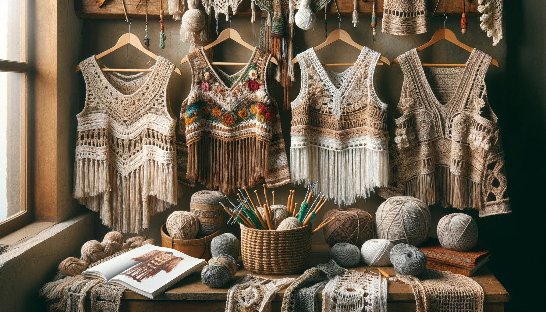 Unveiling Boho Elegance: Step-by-Step Tutorial for Crocheting Boho Tops - Mochila