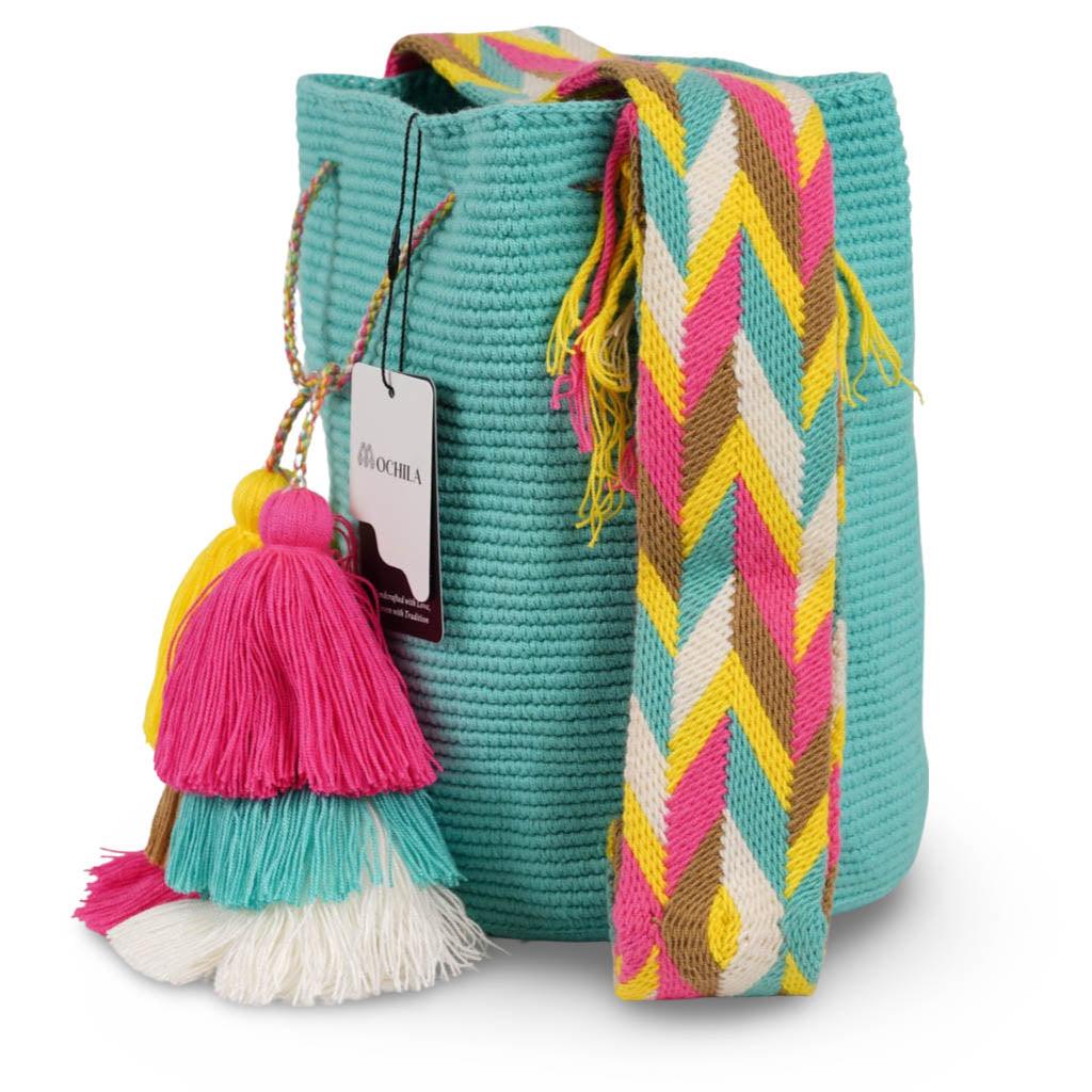 Large Crossbody Bag Aqua