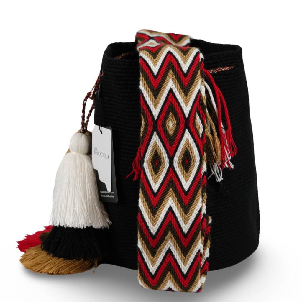 Large Crossbody Bag Black & Red