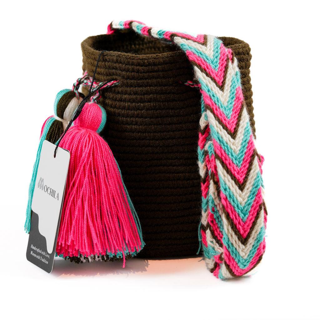 Small Crossbody Bag Brown & Pink
