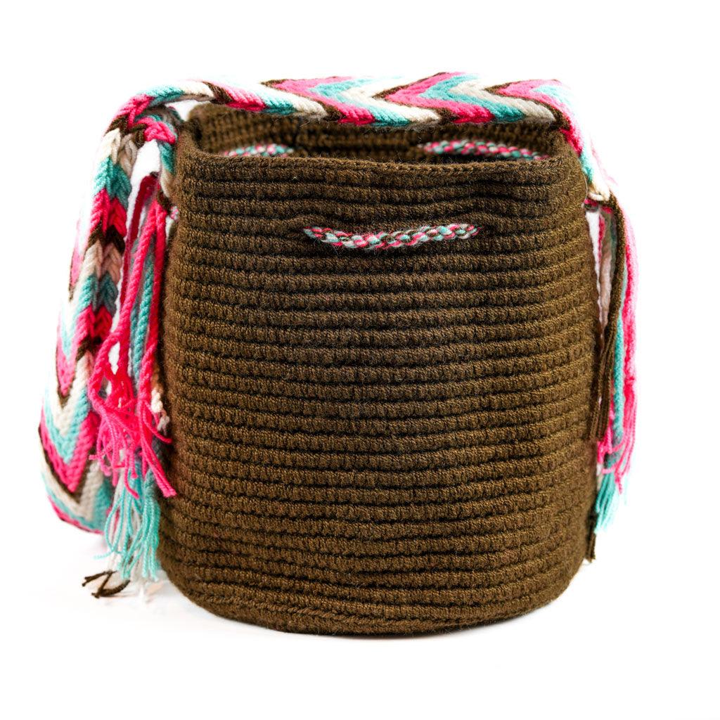 Small Crossbody Bag Brown & Pink
