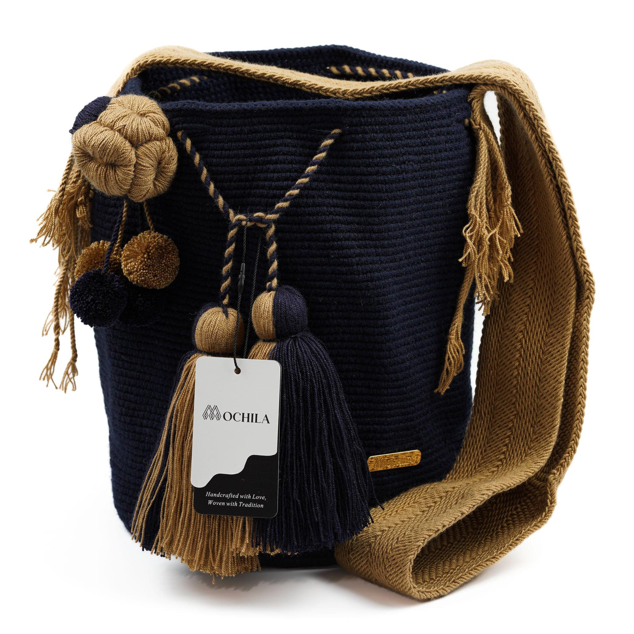 Large Crossbody Bag Dark Blue - Mochila