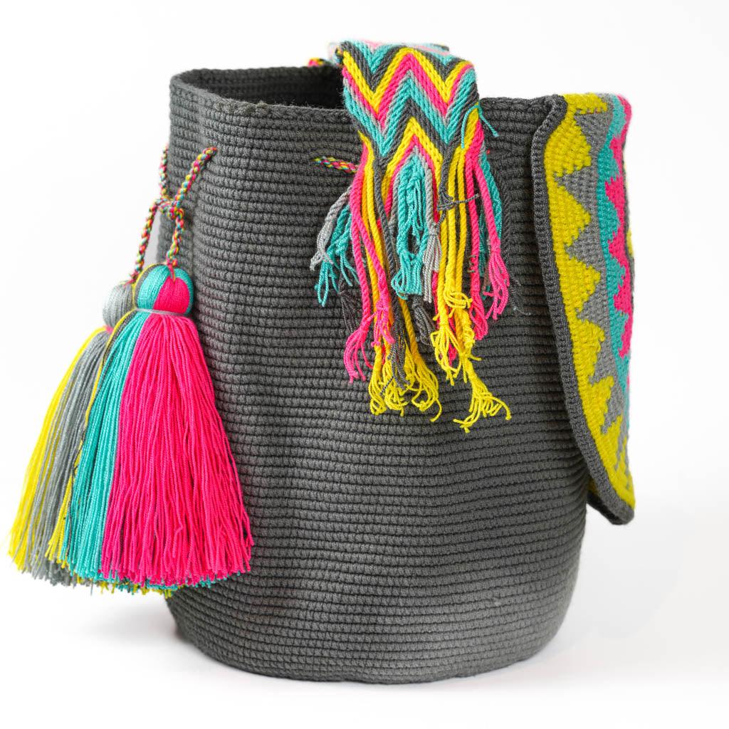 Large Crossbody Bag Grey