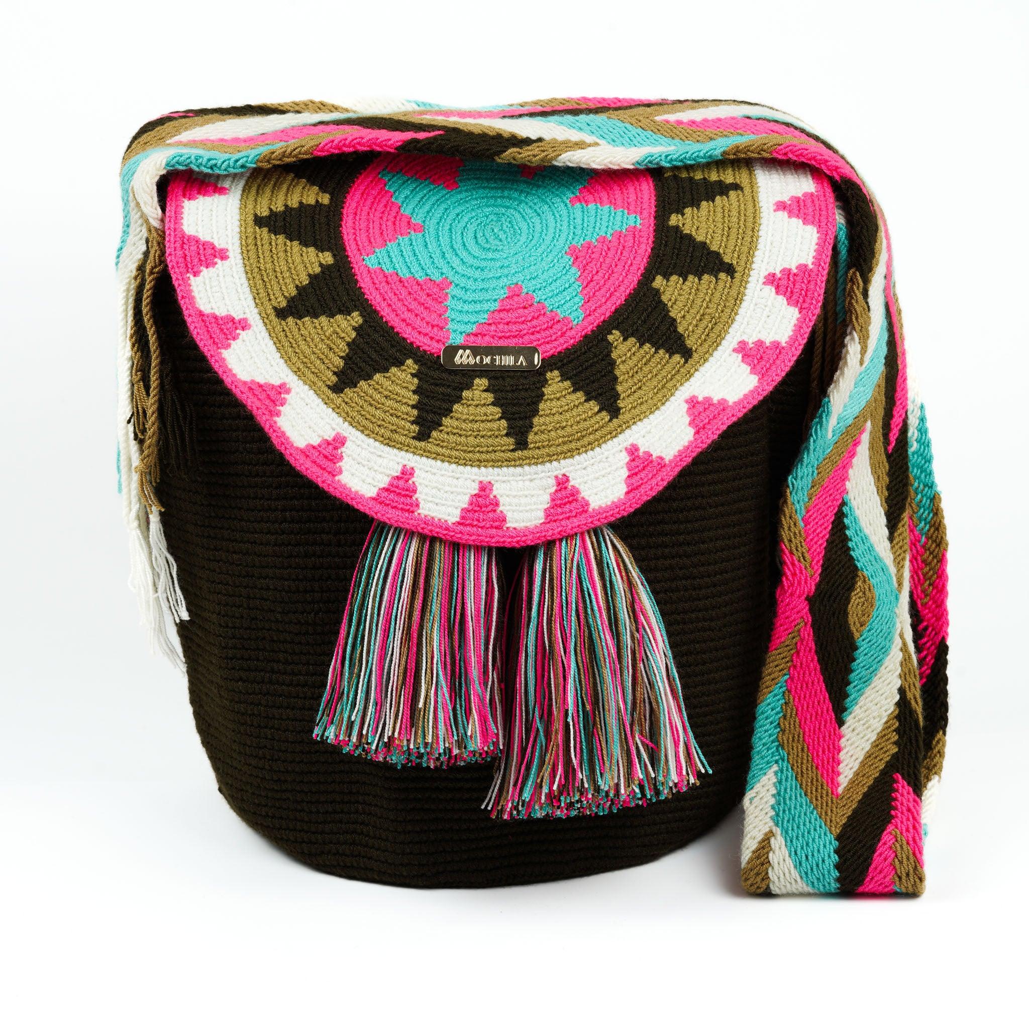 Large Crossbody Bag Dark Brown - Mochila