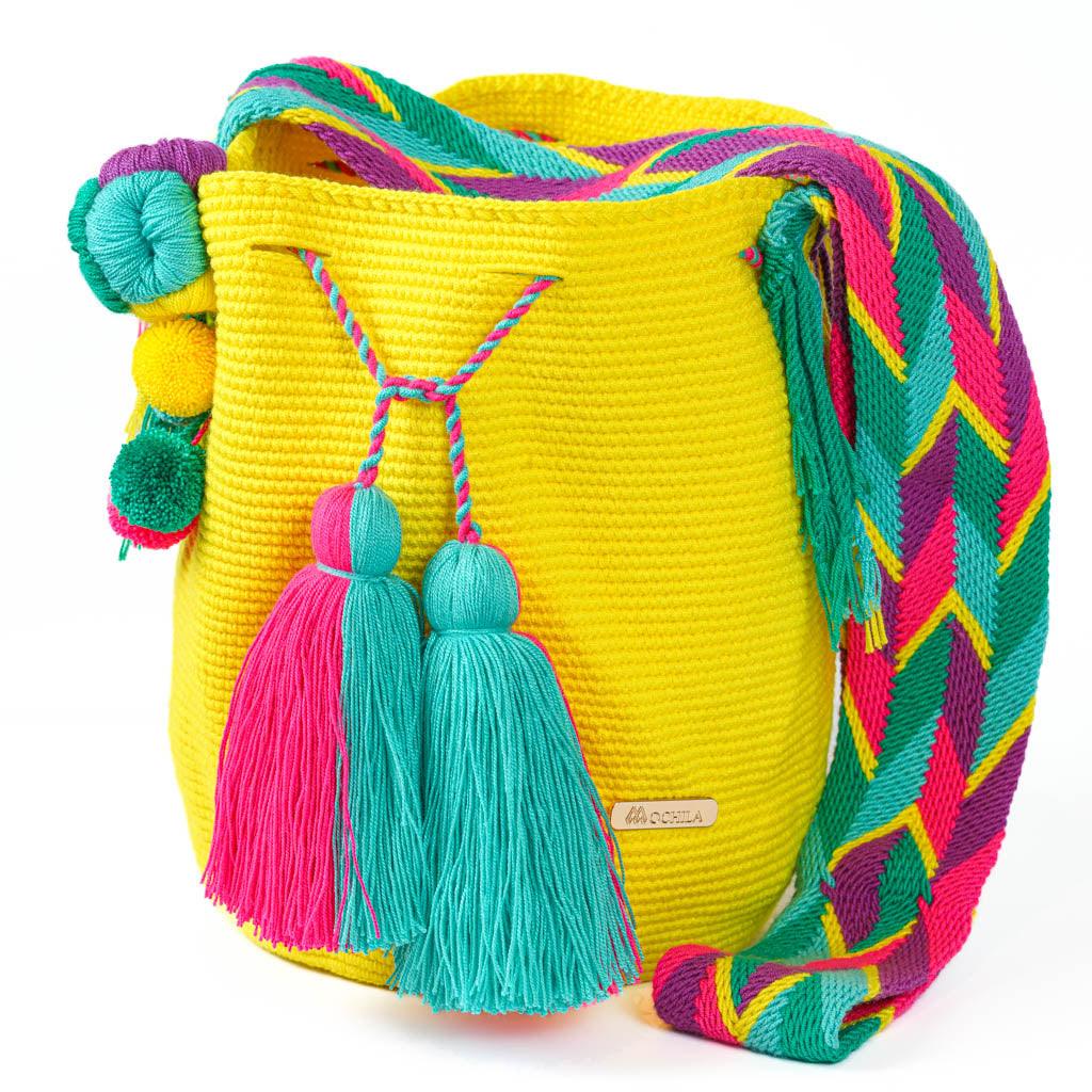 Large Crossbody Bag Lemon Yellow