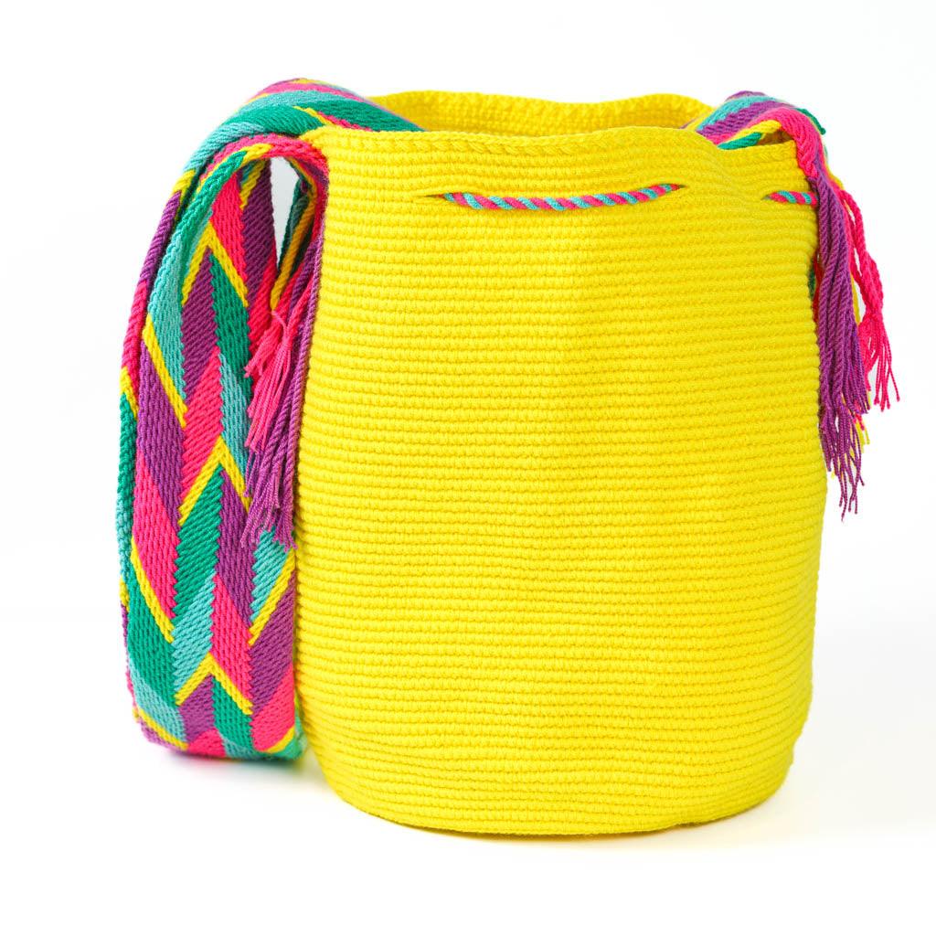 Large Crossbody Bag Lemon Yellow