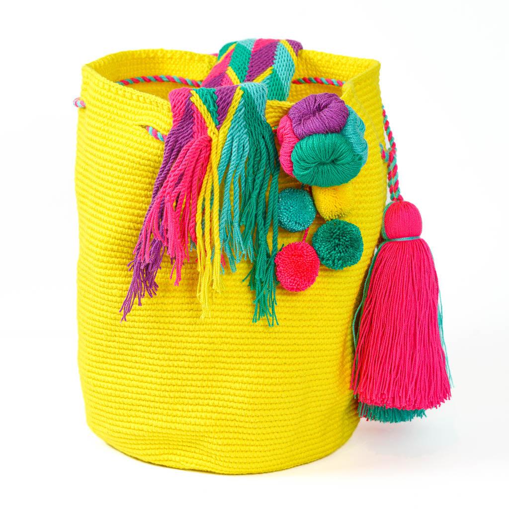 Large Crossbody Bag Lemon Yellow
