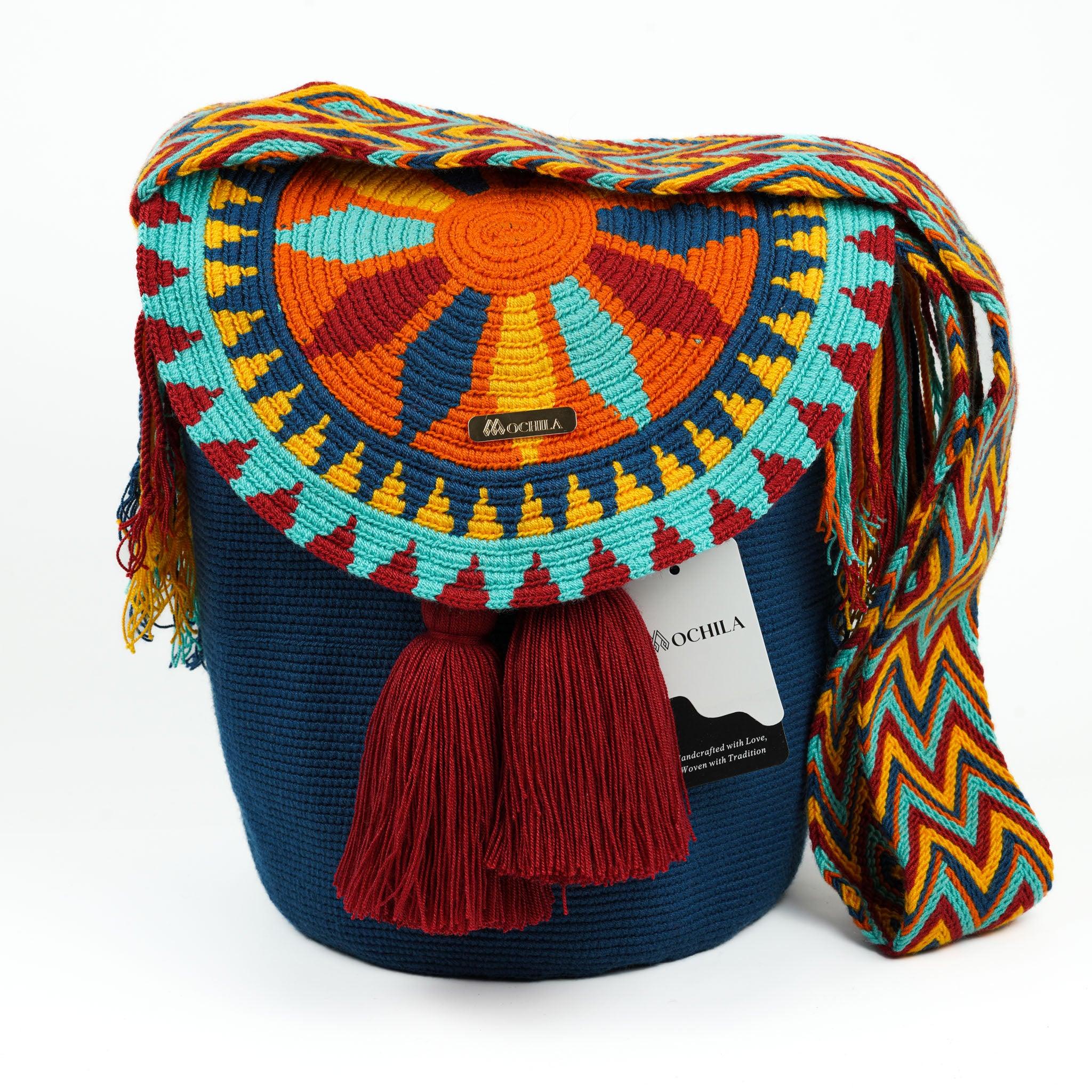 Large Crossbody Bag Dark Blue - Mochila