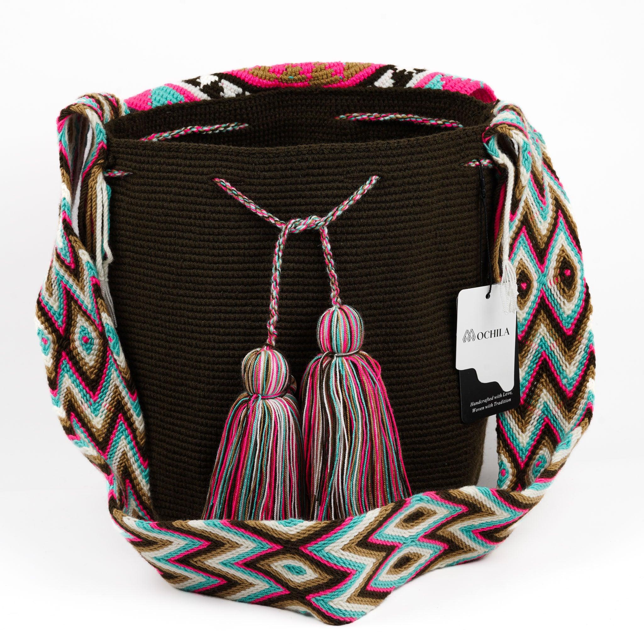 Large Crossbody Bag Dark Brown - Mochila