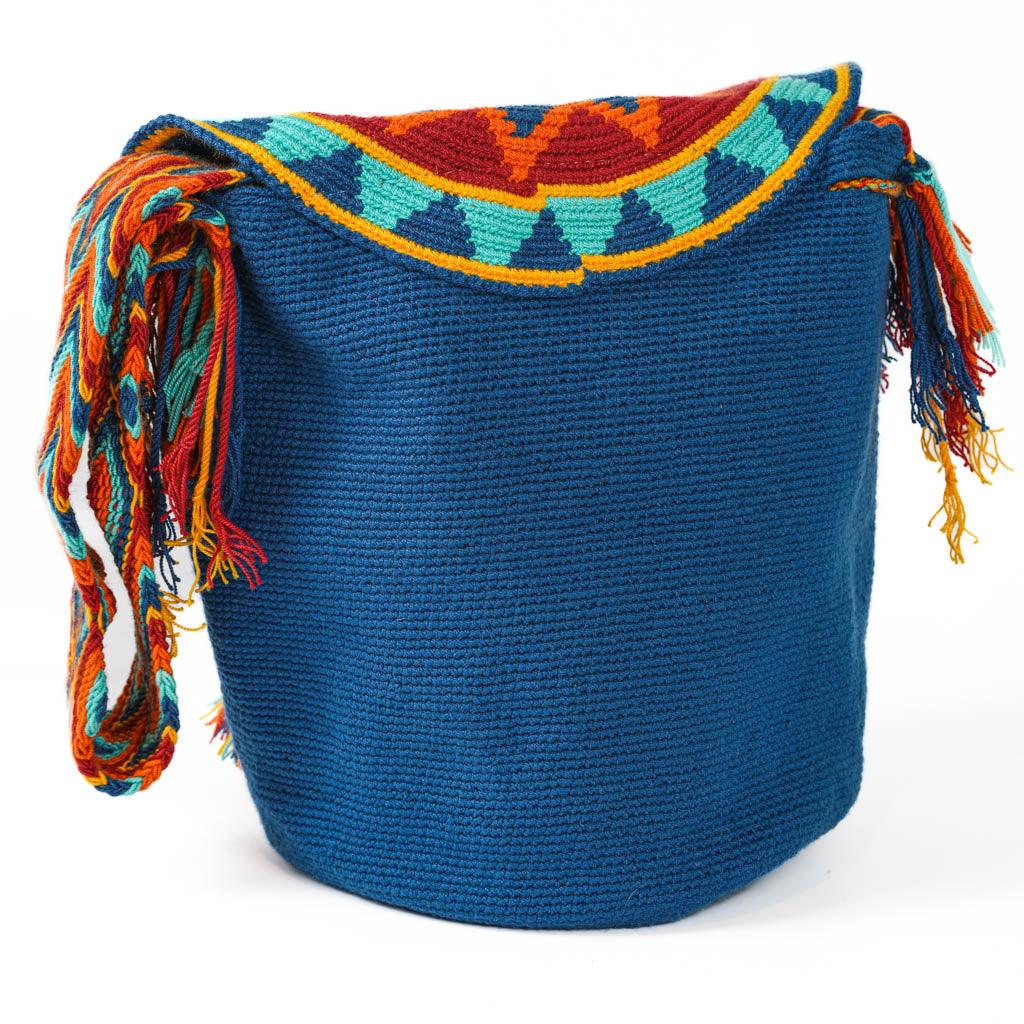 Large Crossbody Bag Blue & Red