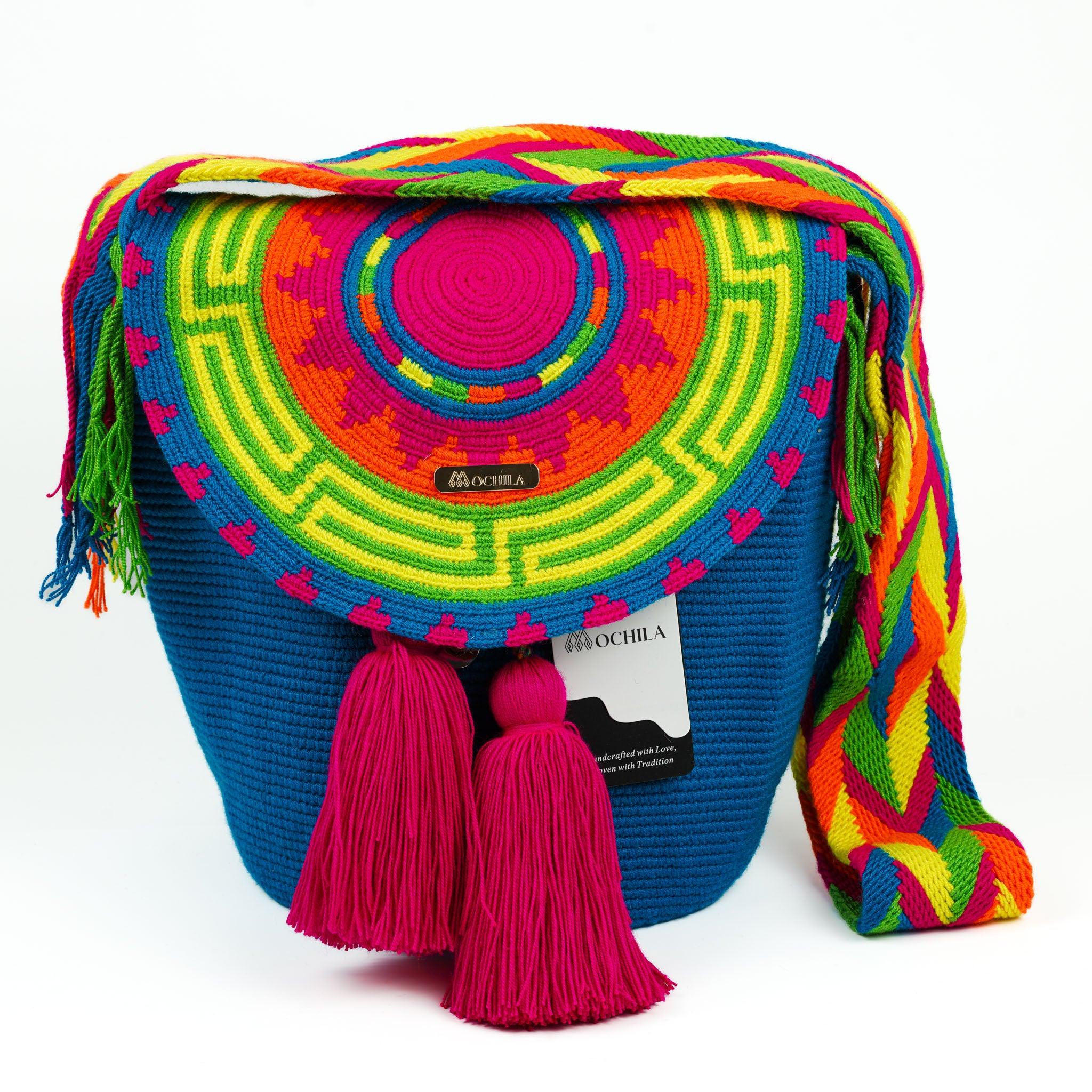 Large Crossbody Bag Coral Blue - Mochila