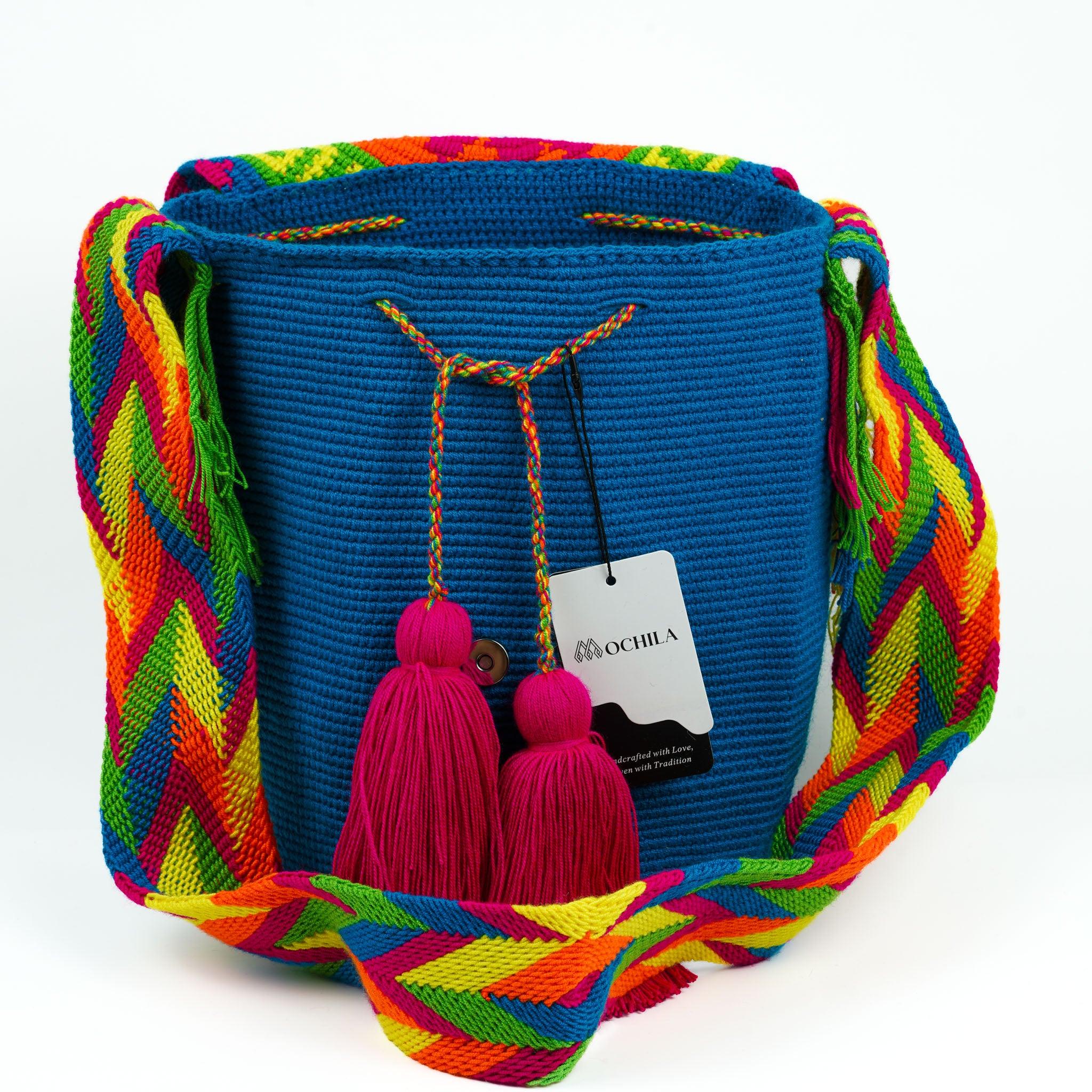 Large Crossbody Bag Coral Blue - Mochila