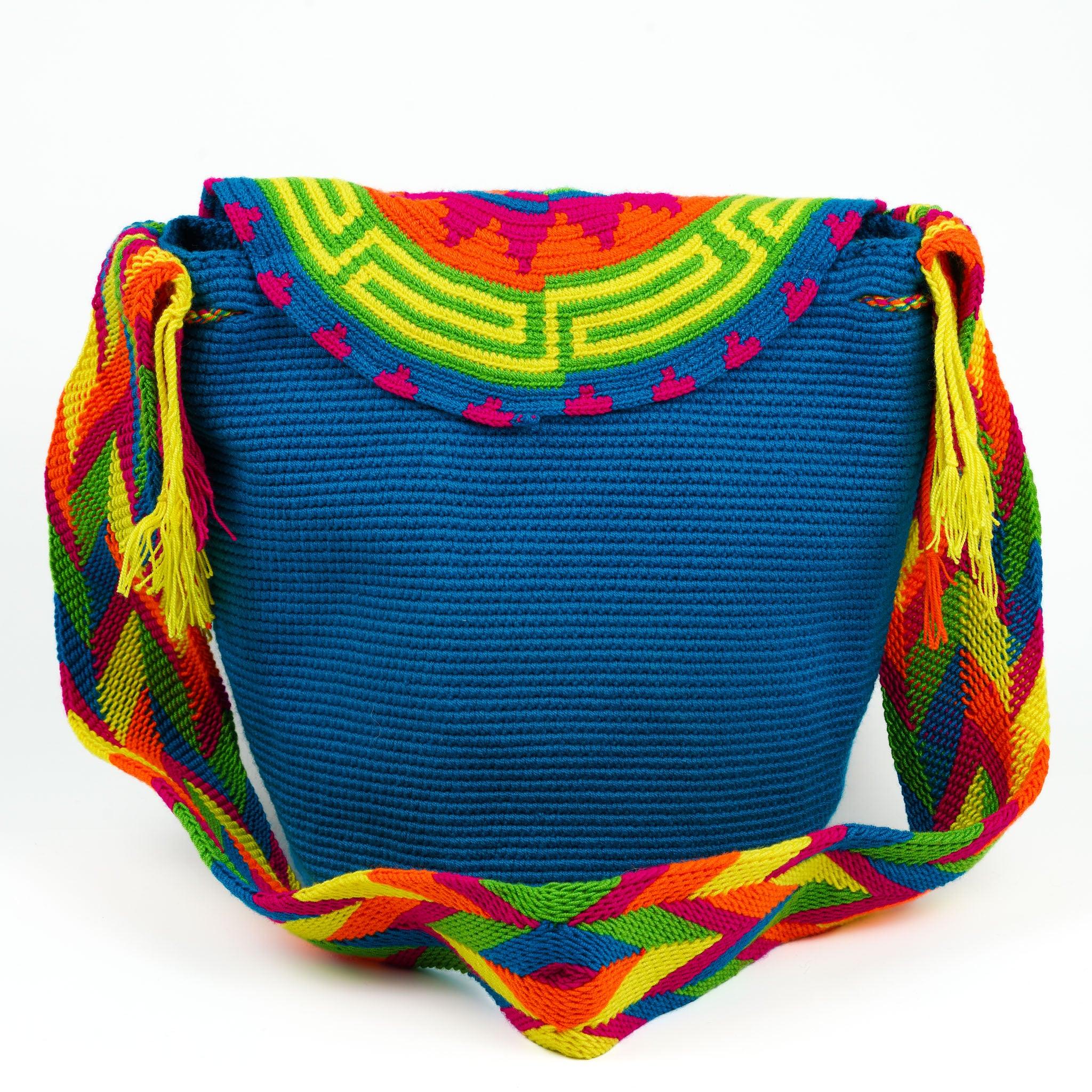 Large Crossbody Bag Coral Blue - Mochila