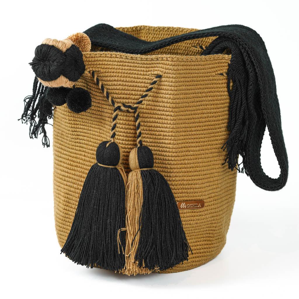 Large Crossbody Bag Brown & Black