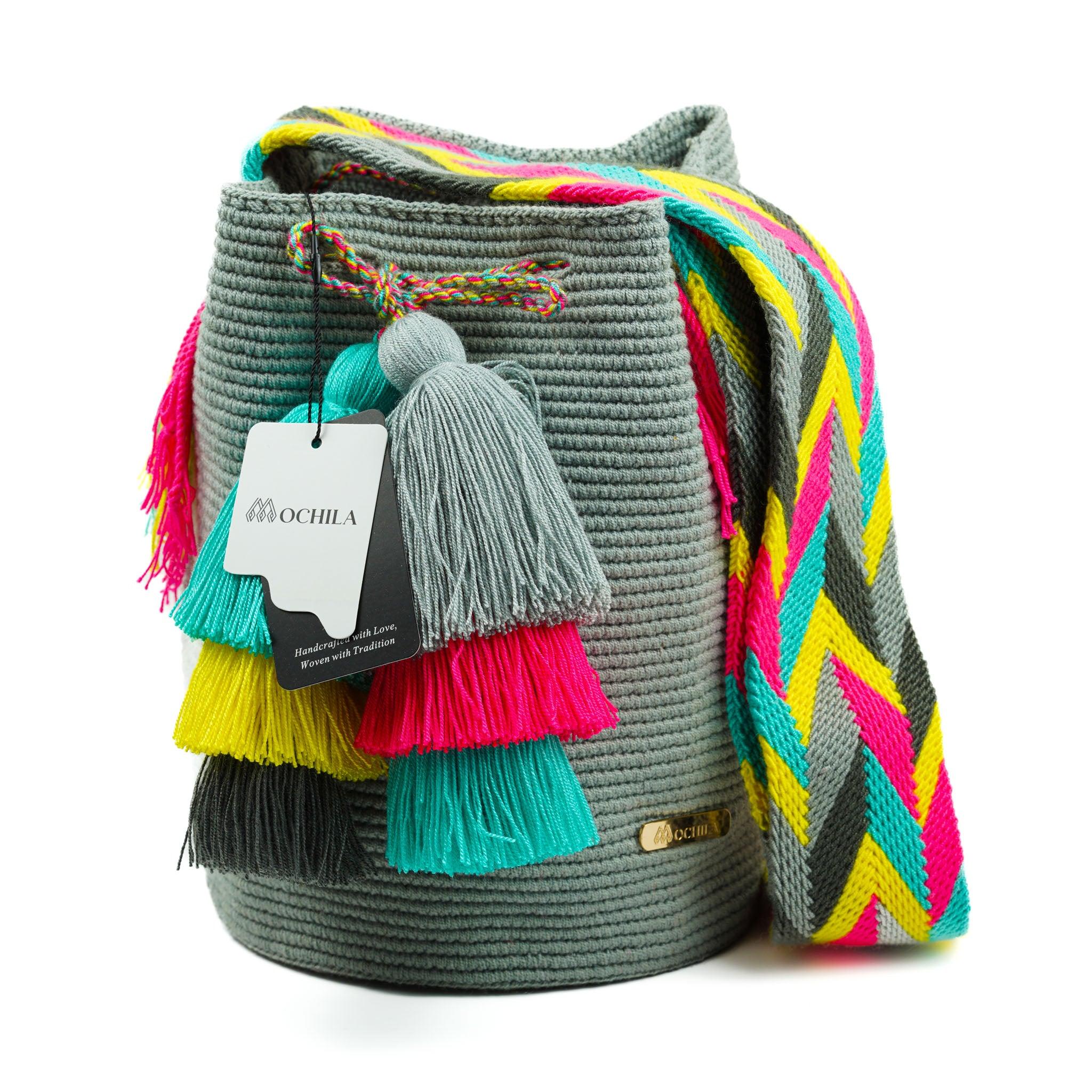 Large Crossbody Bag Light Grey - Mochila