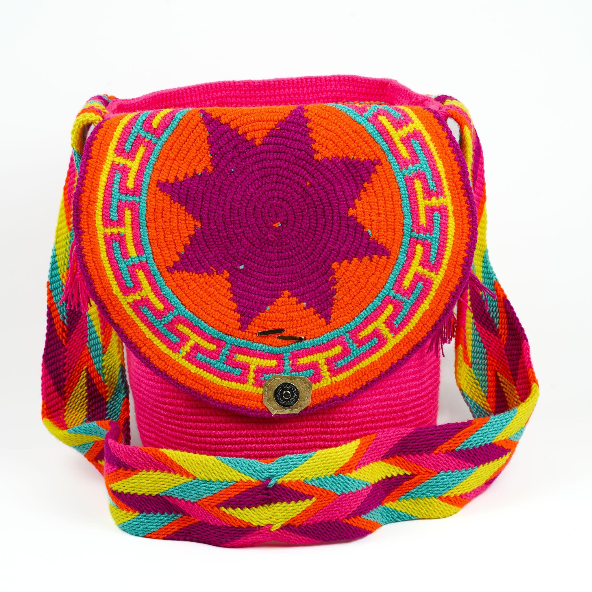 Large Crossbody Bag Fuscia - Mochila