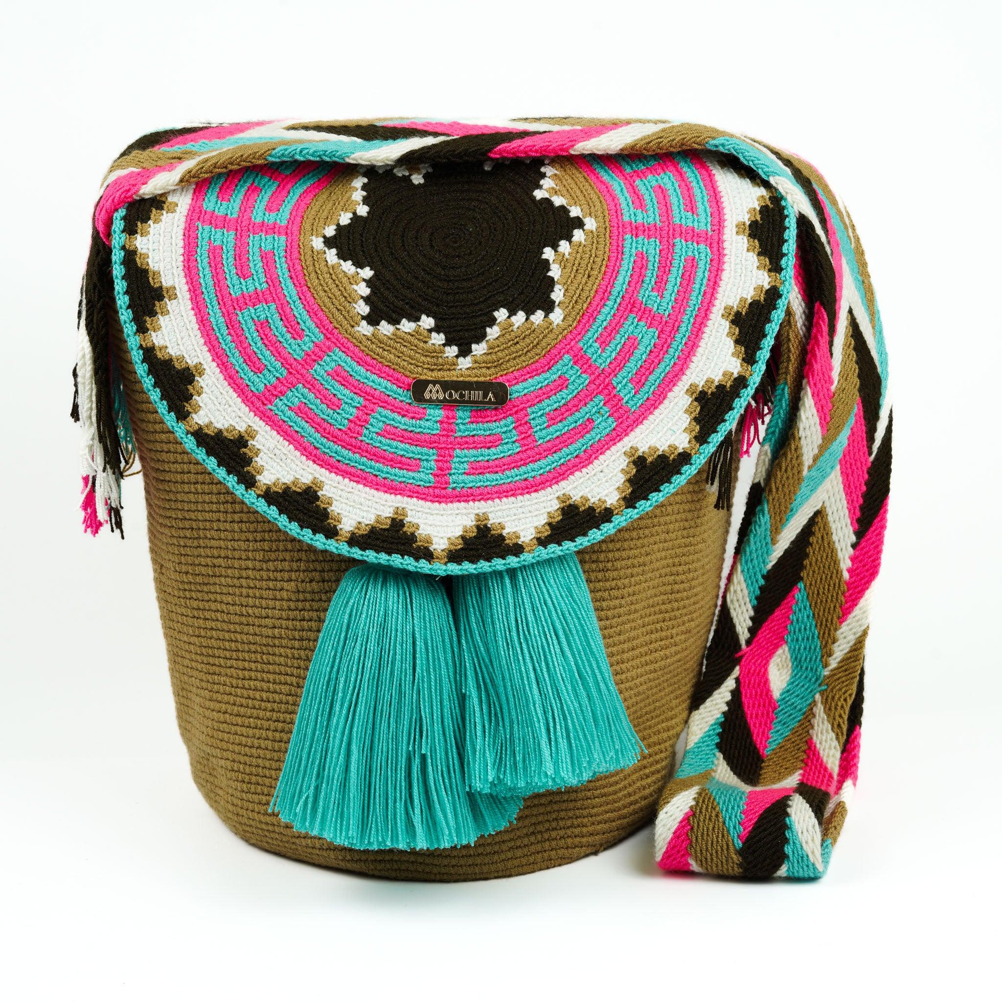 Large Crossbody Bag Light Brown - Mochila