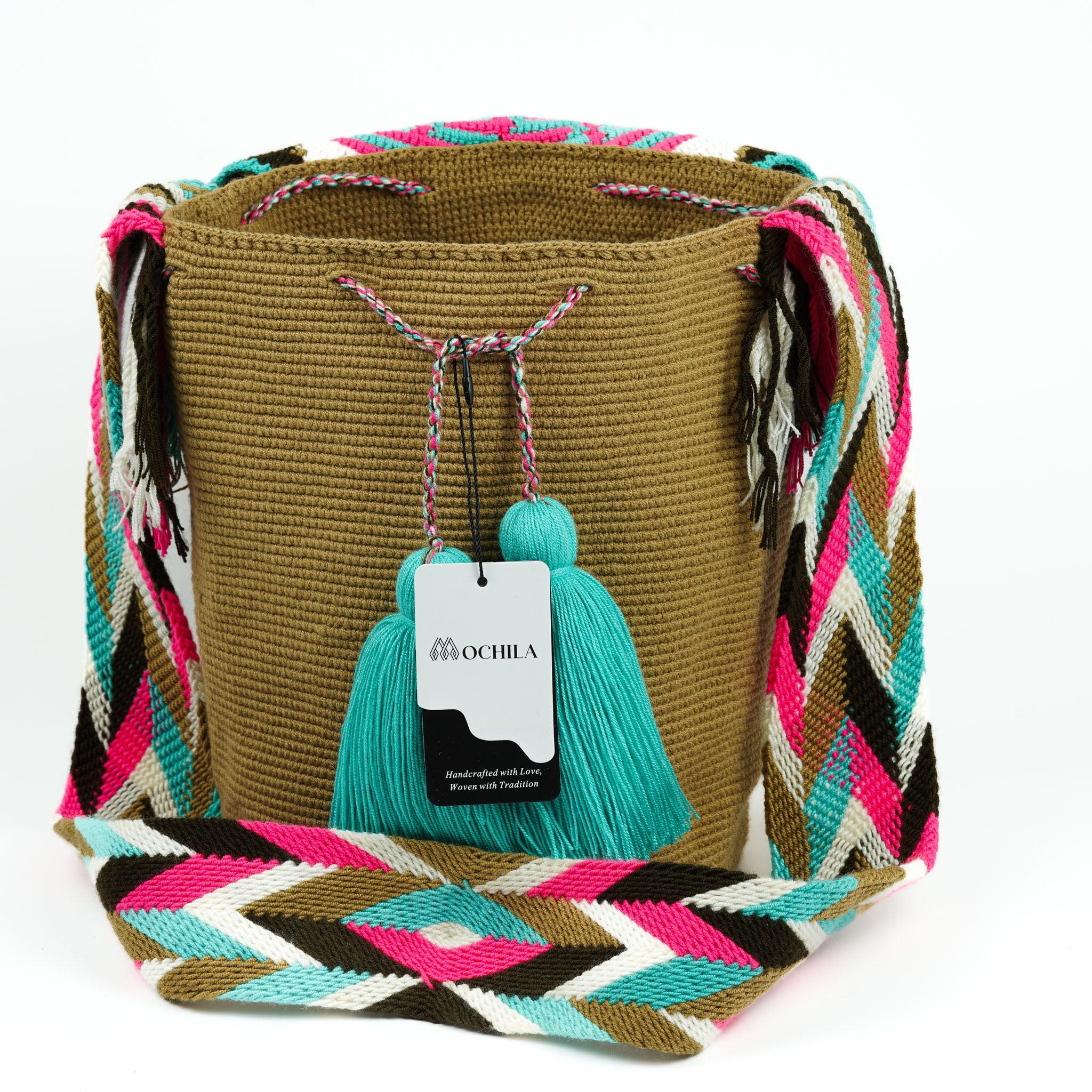 Large Crossbody Bag Light Brown - Mochila