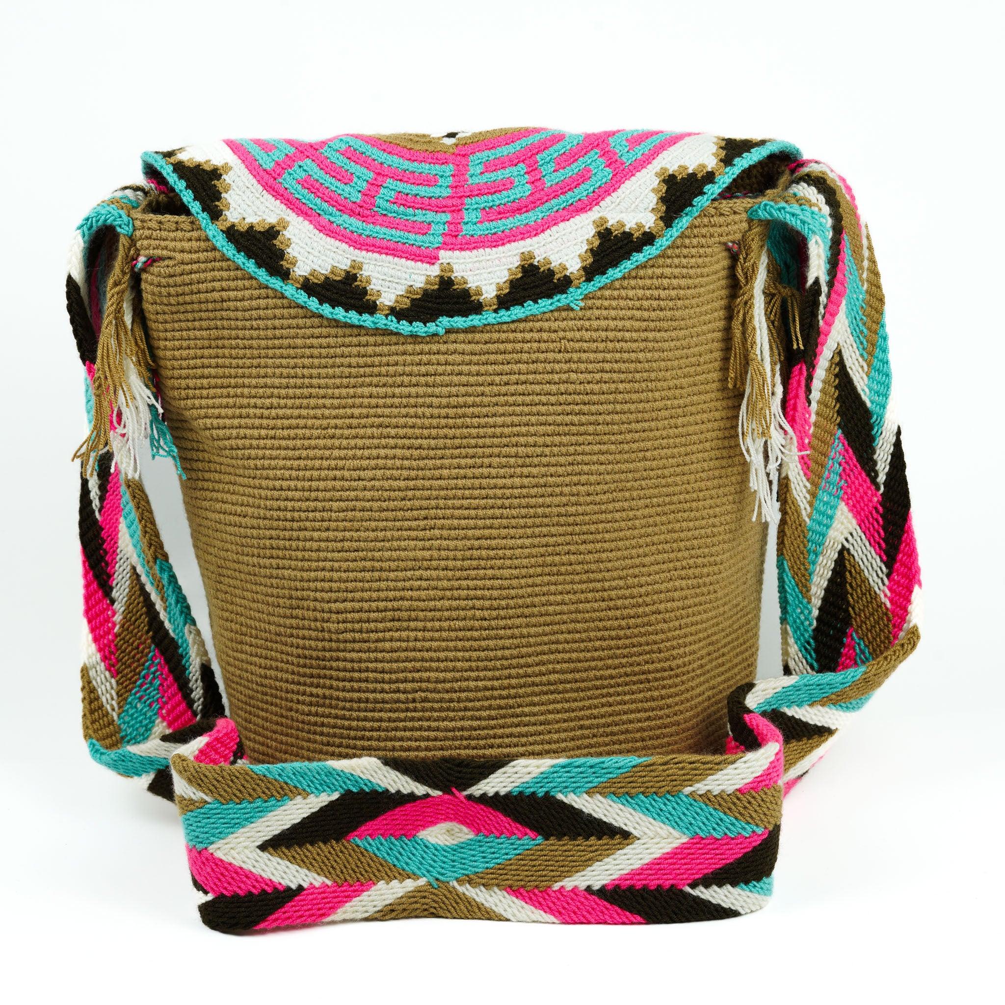 Large Crossbody Bag Light Brown - Mochila