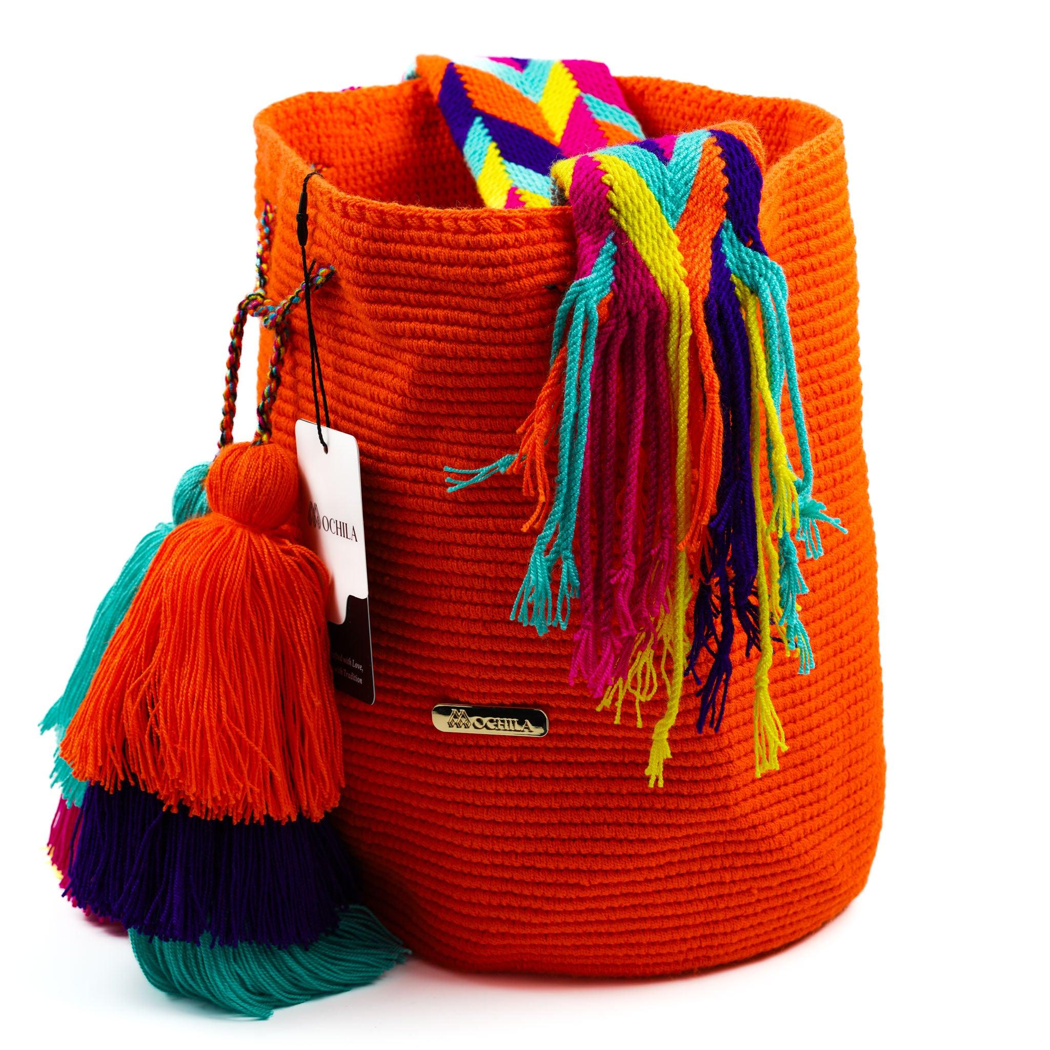 Large Crossbody Bag Bright Orange - Mochila