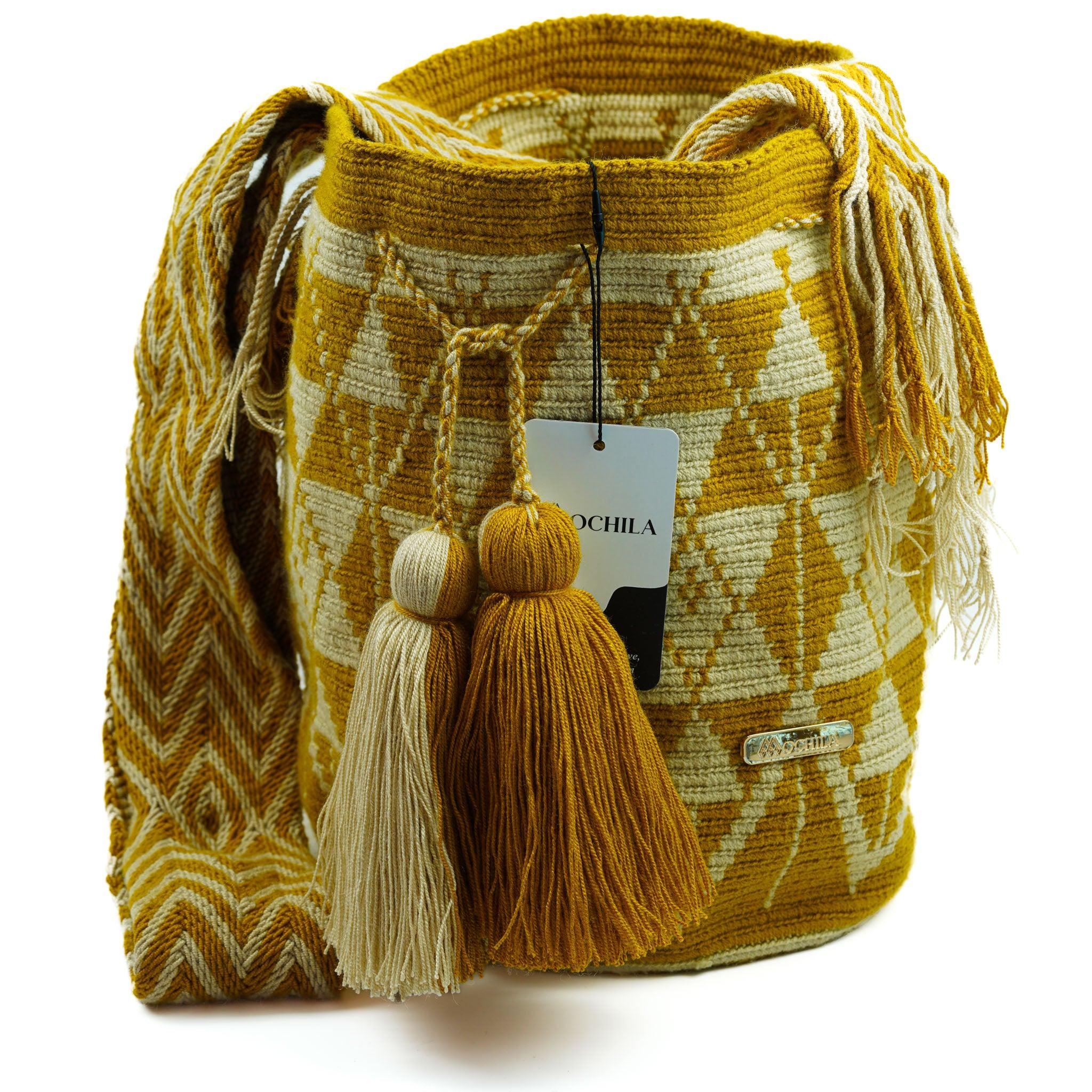 Large Crossbody Bag Gold - Mochila