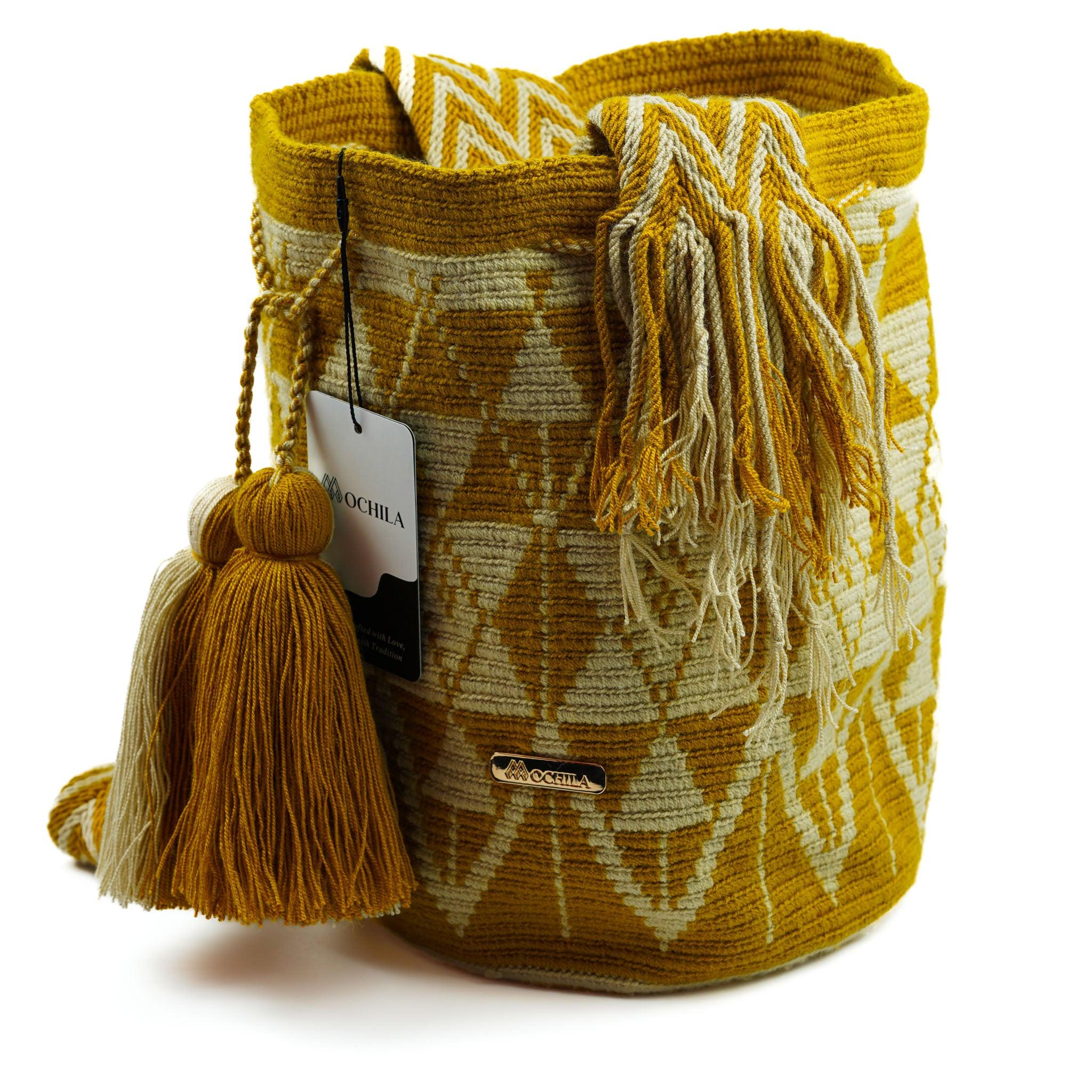 Large Crossbody Bag Gold - Mochila