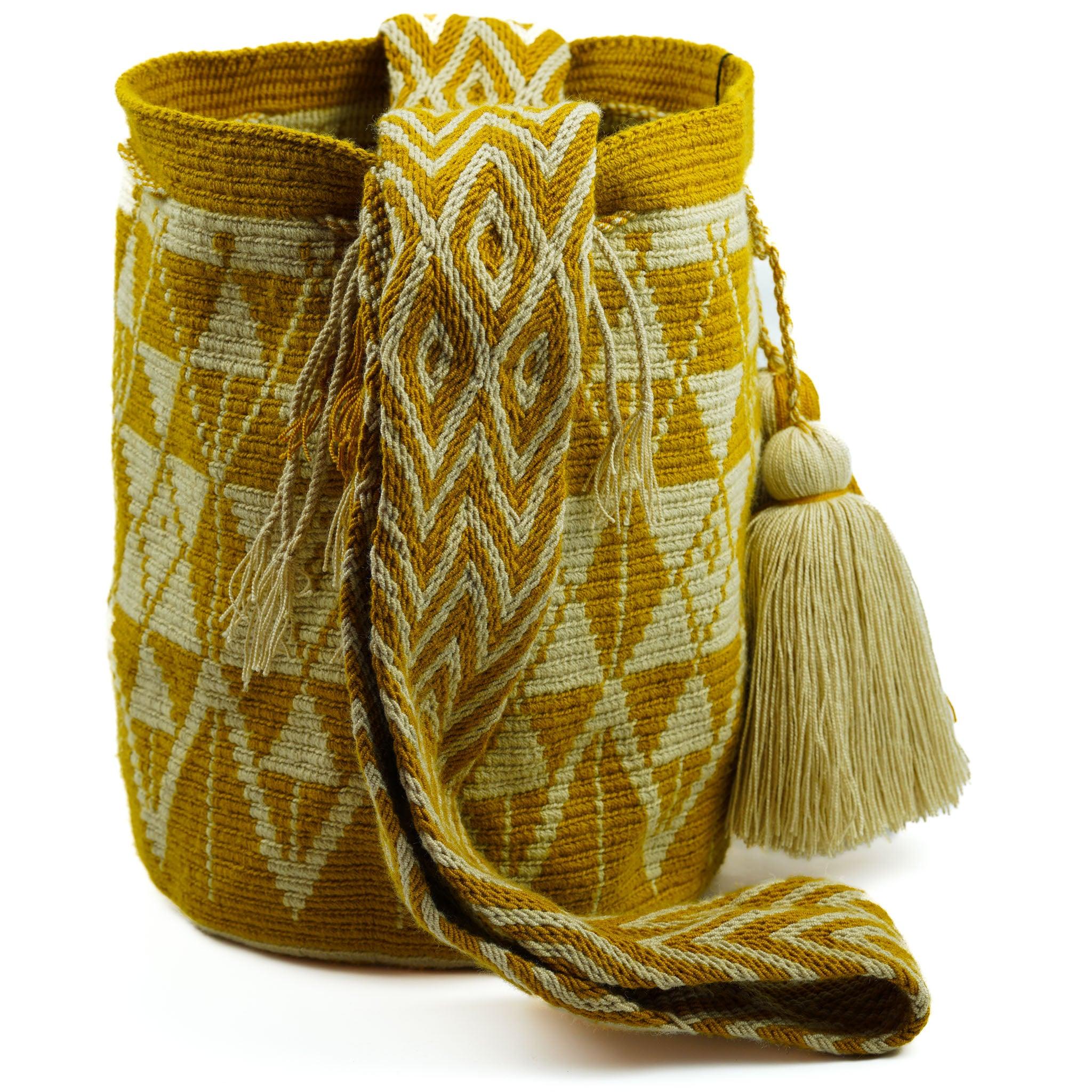 Large Crossbody Bag Gold - Mochila
