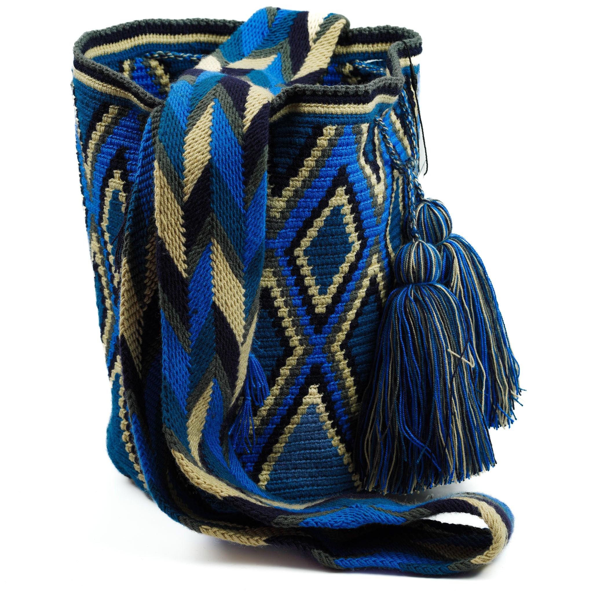 Large Crossbody Bag Blue - Mochila