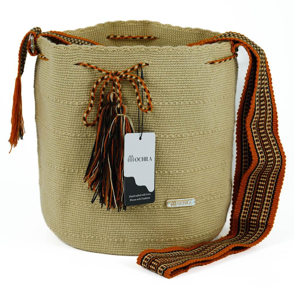 Large Crossbody Bag Strap Adjustable Beige