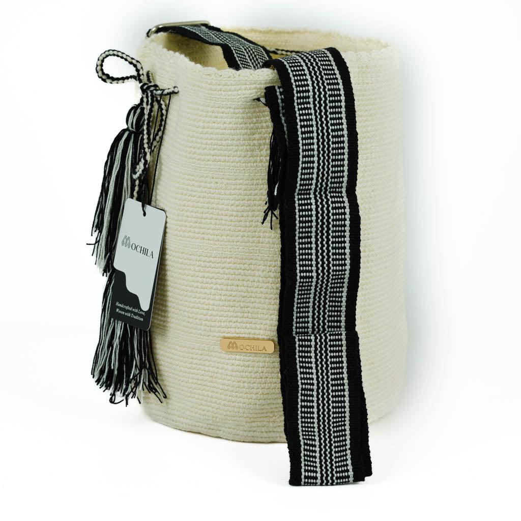 Verstellbarer Riemen für große Umhängetasche in Hellcreme