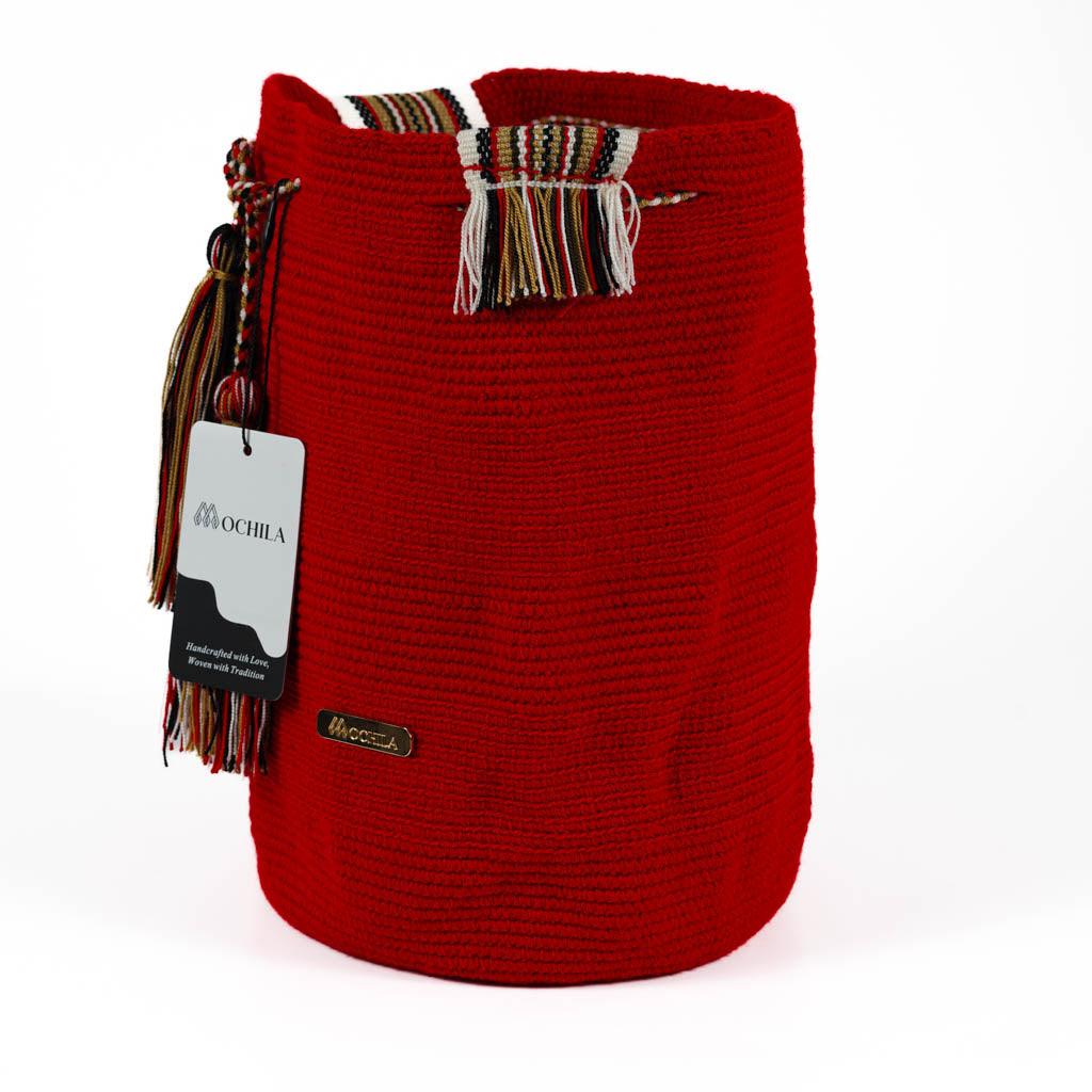 Large Crossbody Bag Strap Adjustable Red Vibes