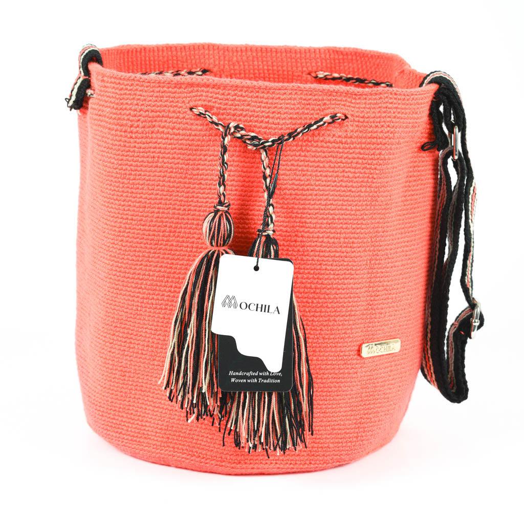 Large Crossbody Bag Strap Adjustable Light Guava