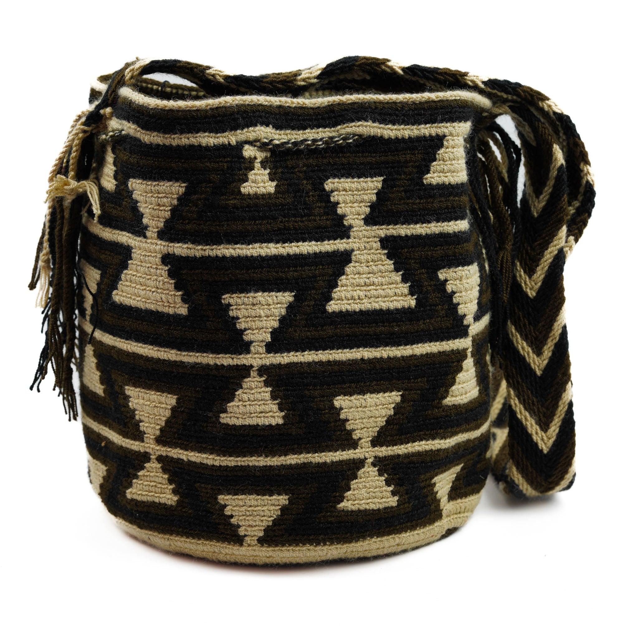 Medium Crossbody Bag Brown & Beige - Mochila