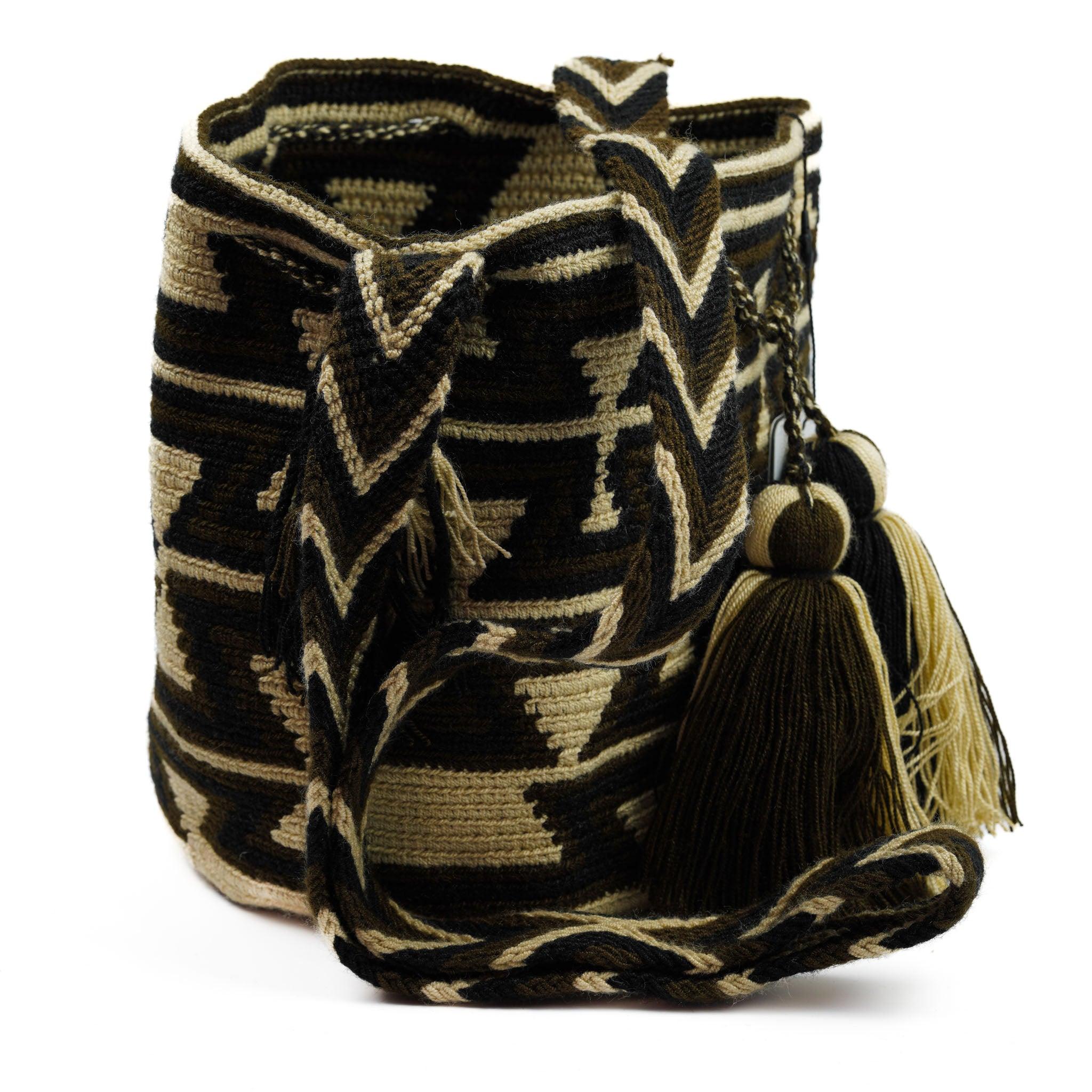 Medium Crossbody Bag Brown & Beige - Mochila