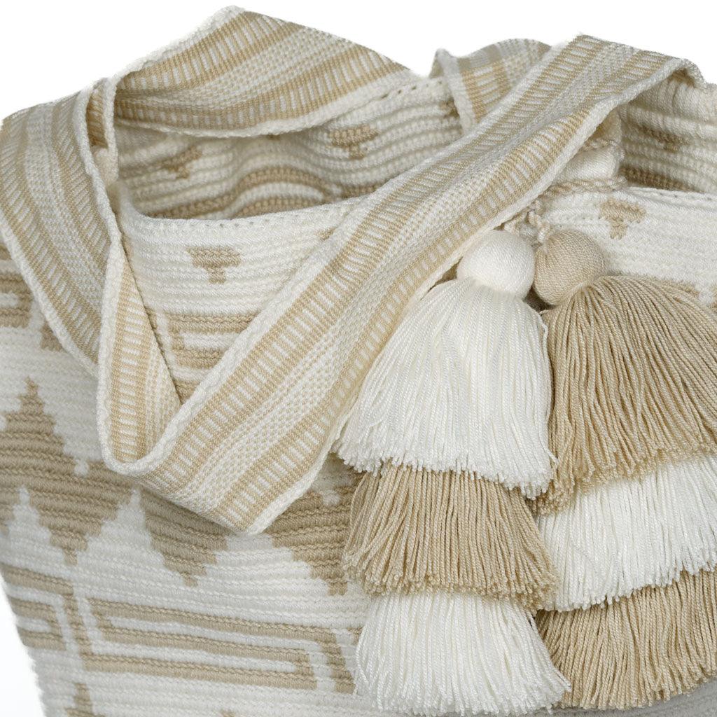 Shoulder Beach Bag Sea Glass Charm