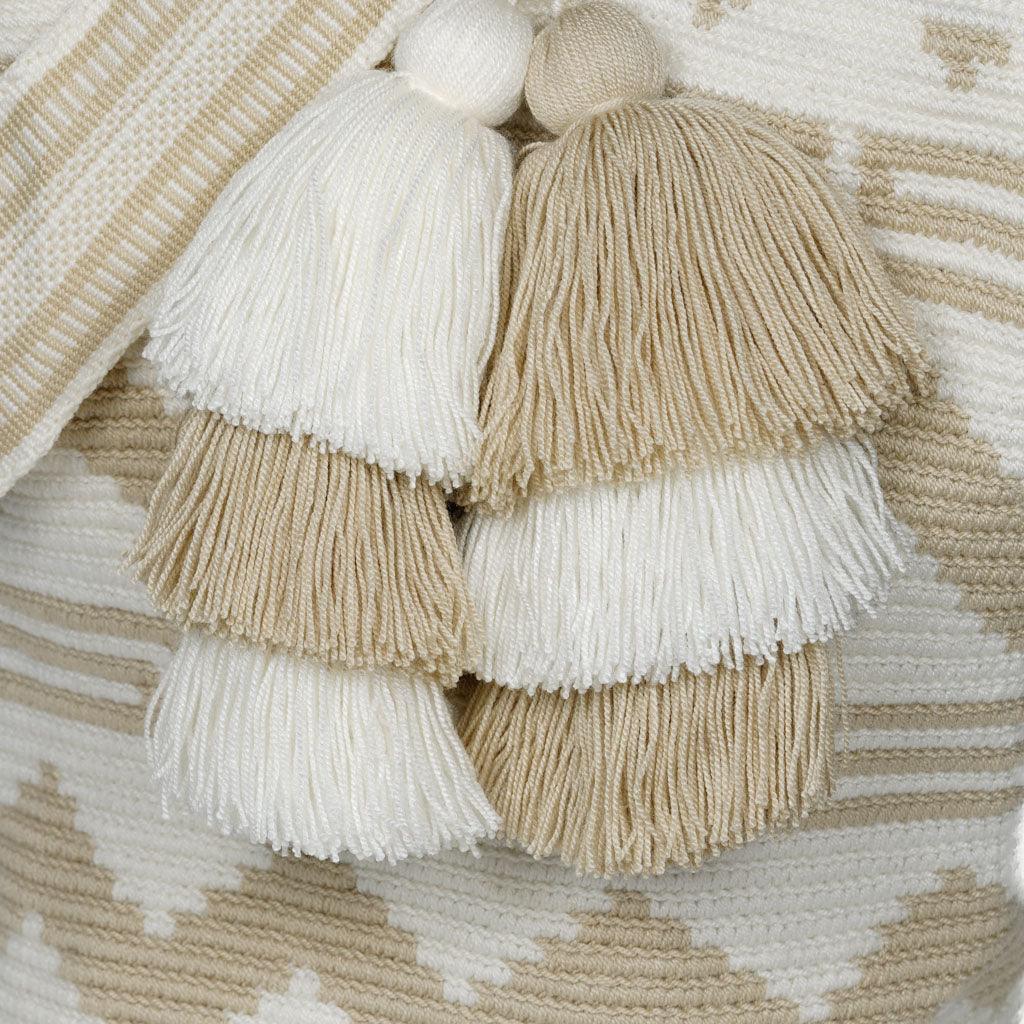 Shoulder Beach Bag Sea Glass Charm