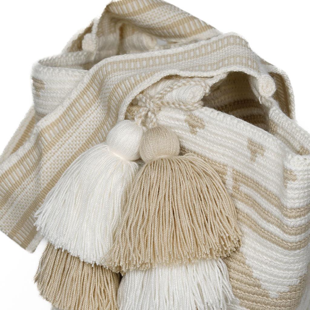 Shoulder Beach Bag Sea Glass Charm