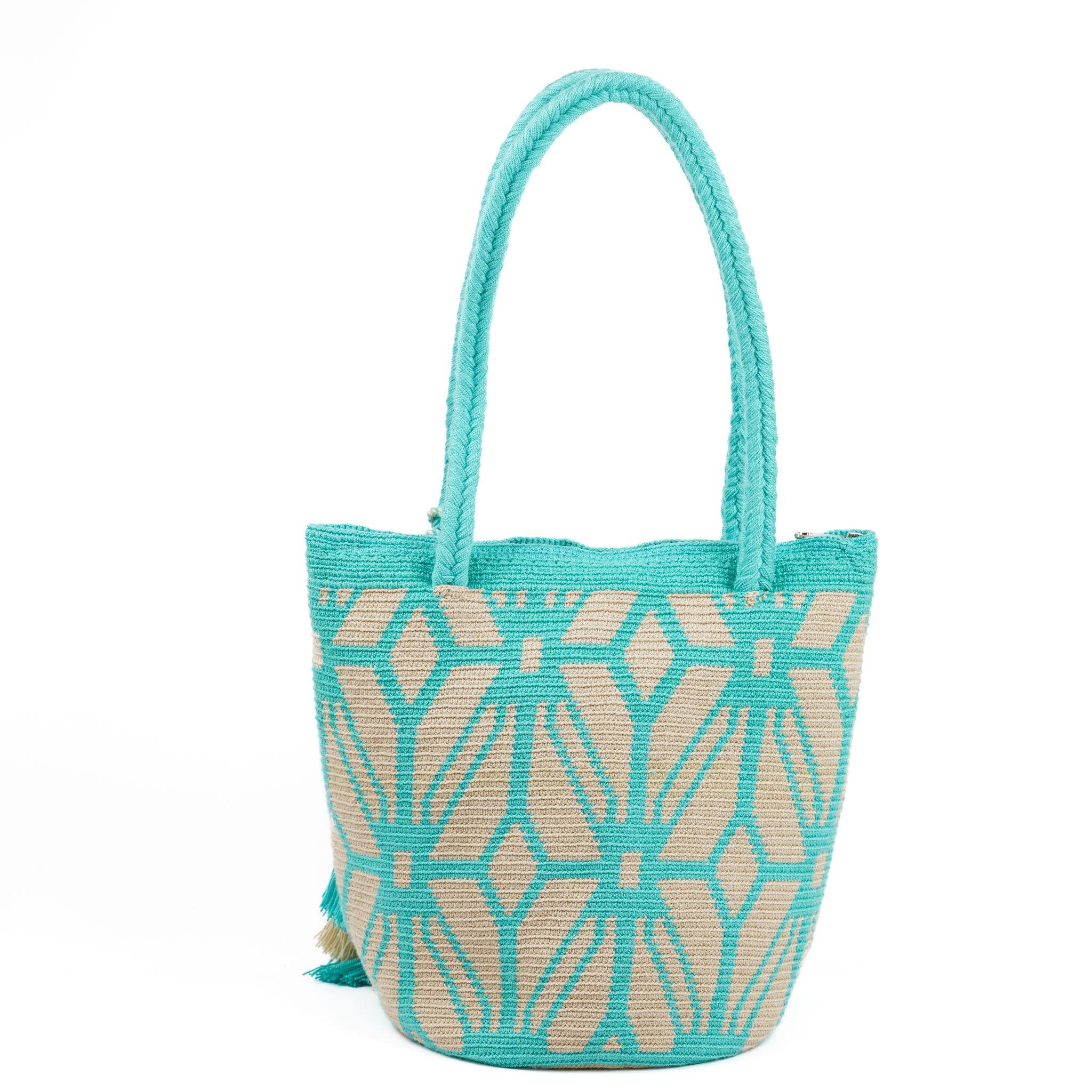 Large Tote Bag Aqua Marine - Mochila