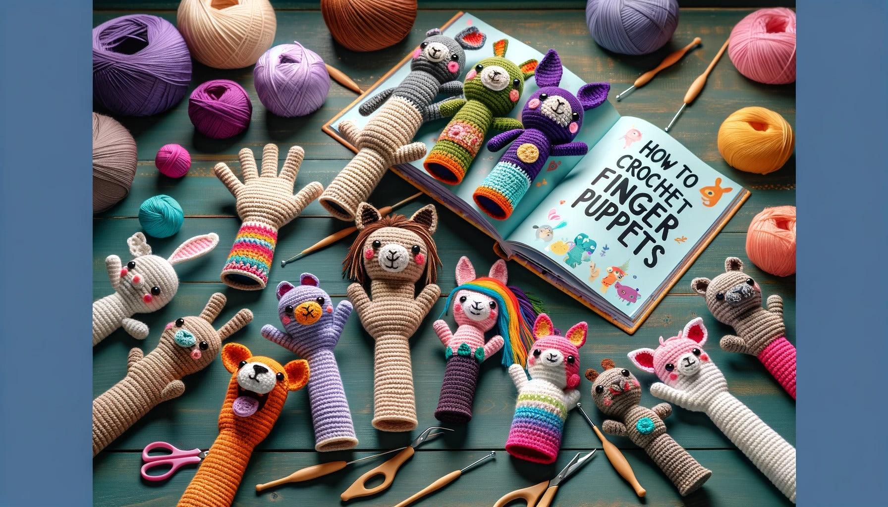 From Yarn to Playtime: Learn How to Crochet Charming Finger Puppets - Mochila