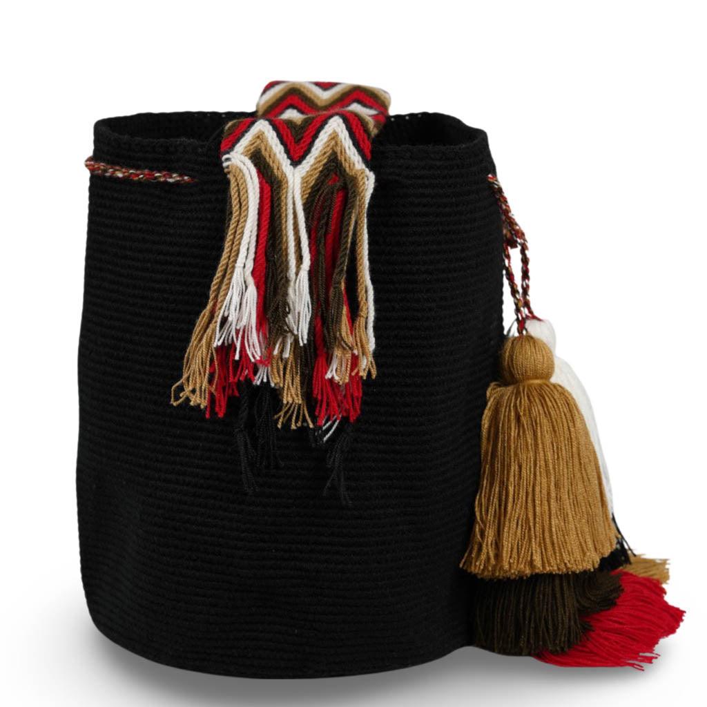 Large Crossbody Bag Black & Red