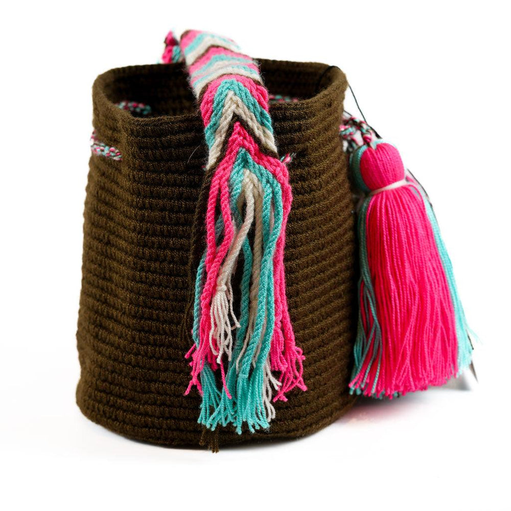 Small Crossbody Bag Brown & Pink