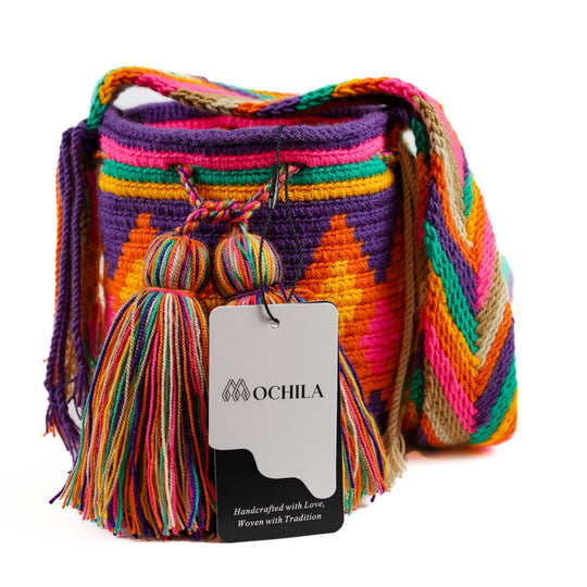 Colorful Wayuu bag patterns