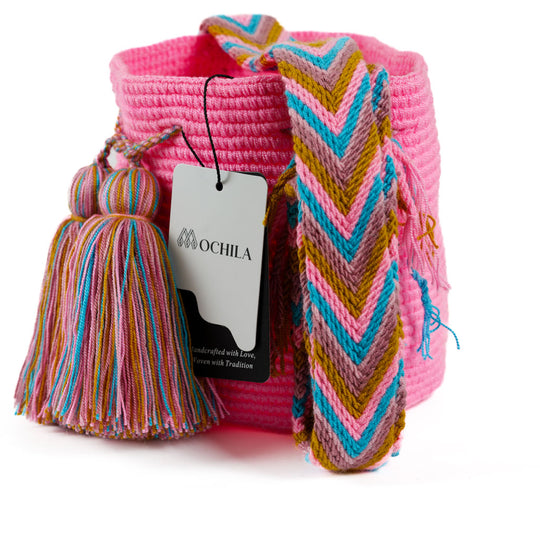 Colorful Wayuu bag patterns