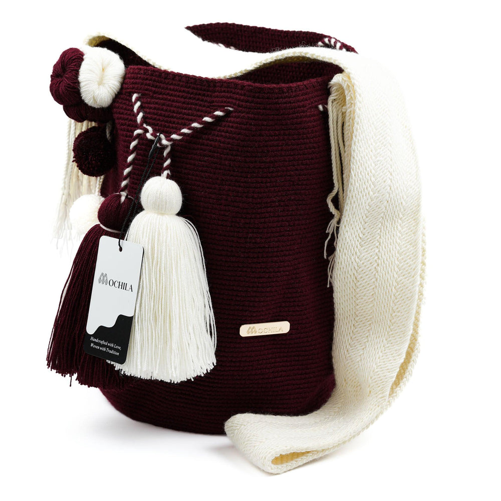 Large Crossbody Bag Red Wine - Mochila