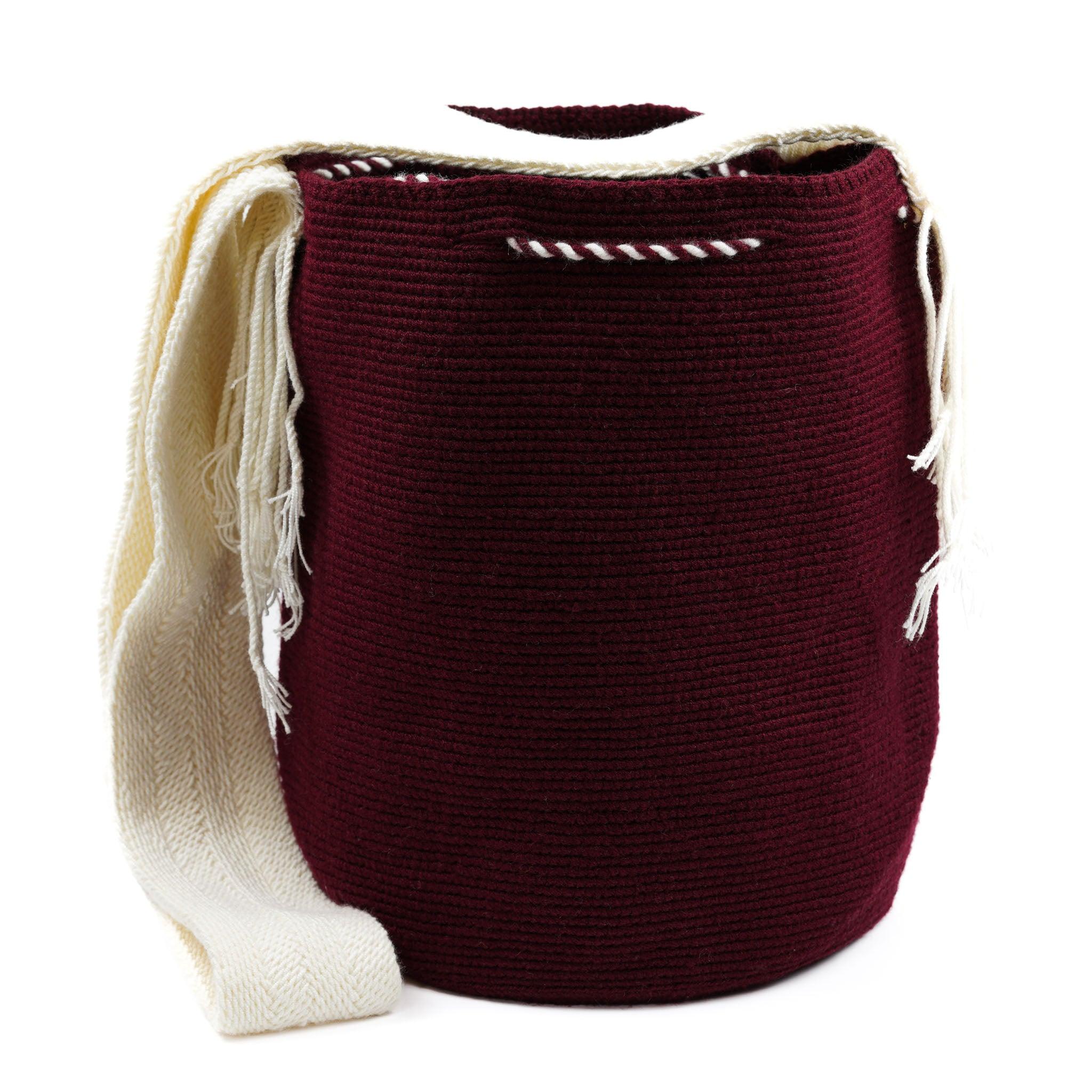 Large Crossbody Bag Red Wine - Mochila