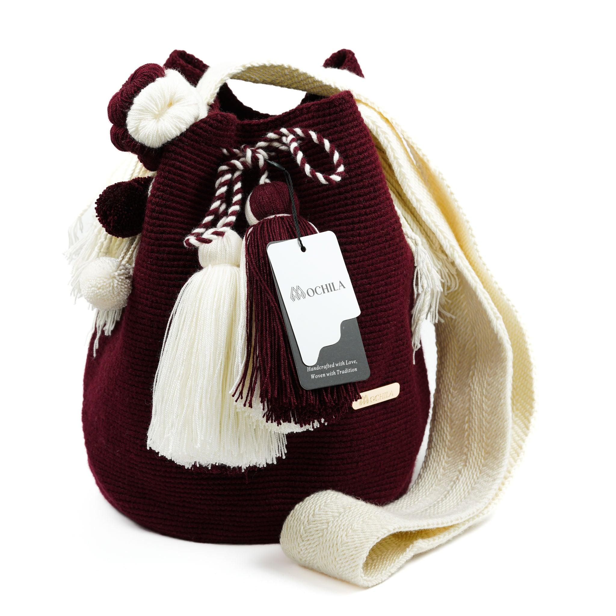 Large Crossbody Bag Red Wine - Mochila