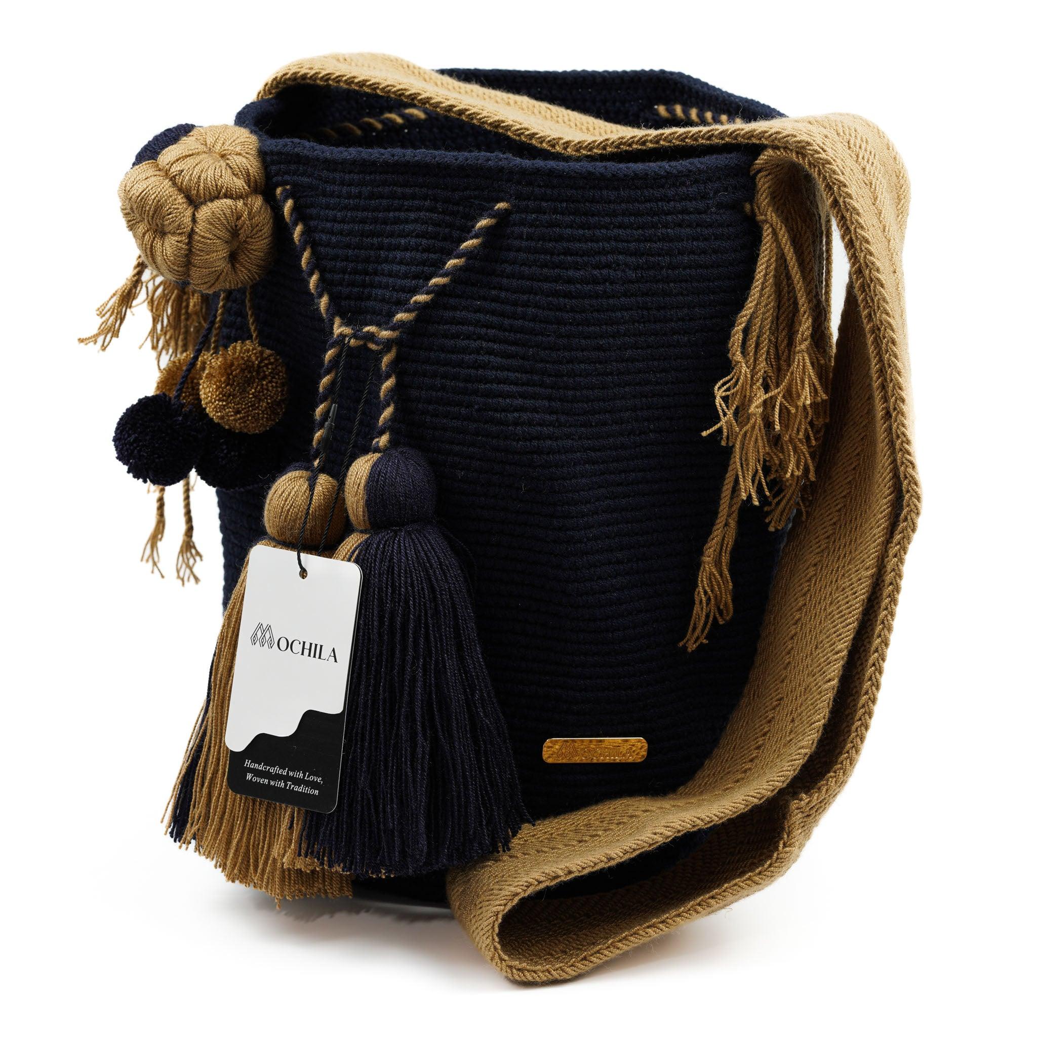 Large Crossbody Bag Dark Blue - Mochila