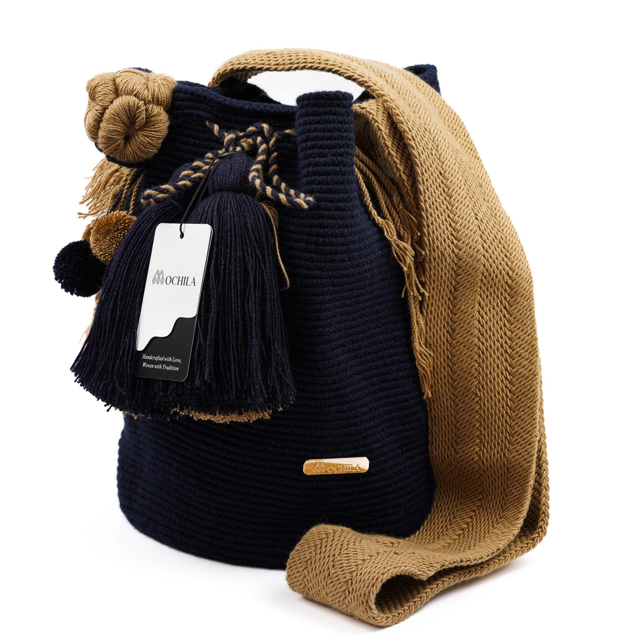 Large Crossbody Bag Dark Blue - Mochila