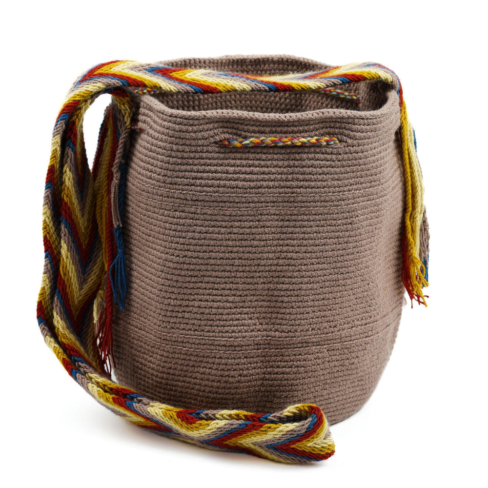 Medium Crossbody Bag Light Brown - Mochila